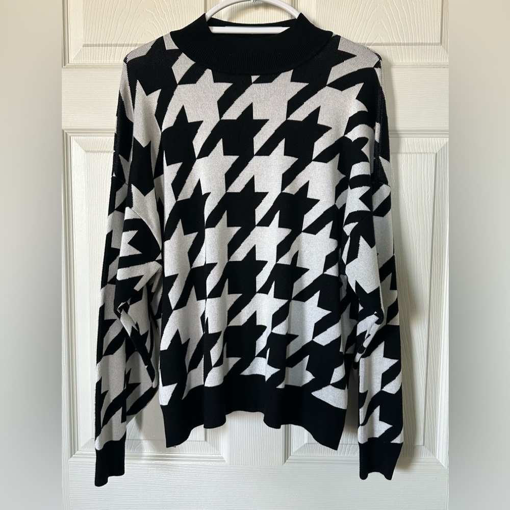 Eloquii Elements Houndsooth Knit Sweater Size 18/20